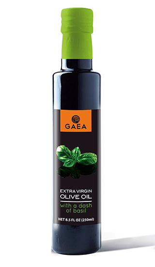 Оливковое масло “Gaea” с базиликом